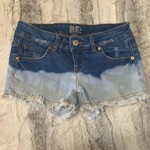 RE: ombré jeans shorts